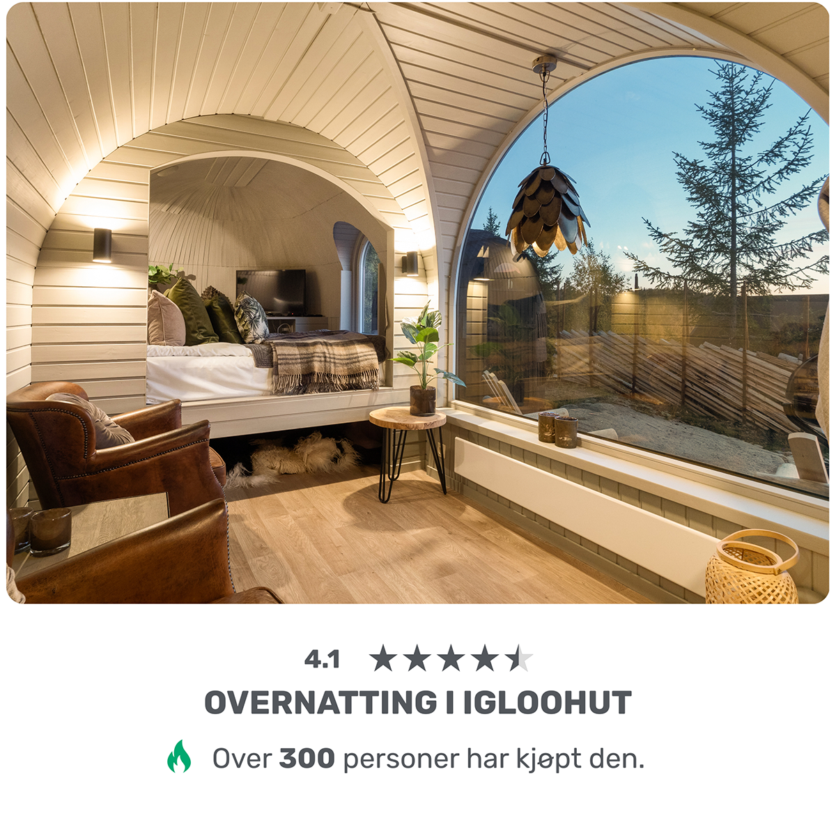 Overnatting i Igloohut